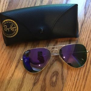 Rayban Aviator Flash Lens Sunglasses